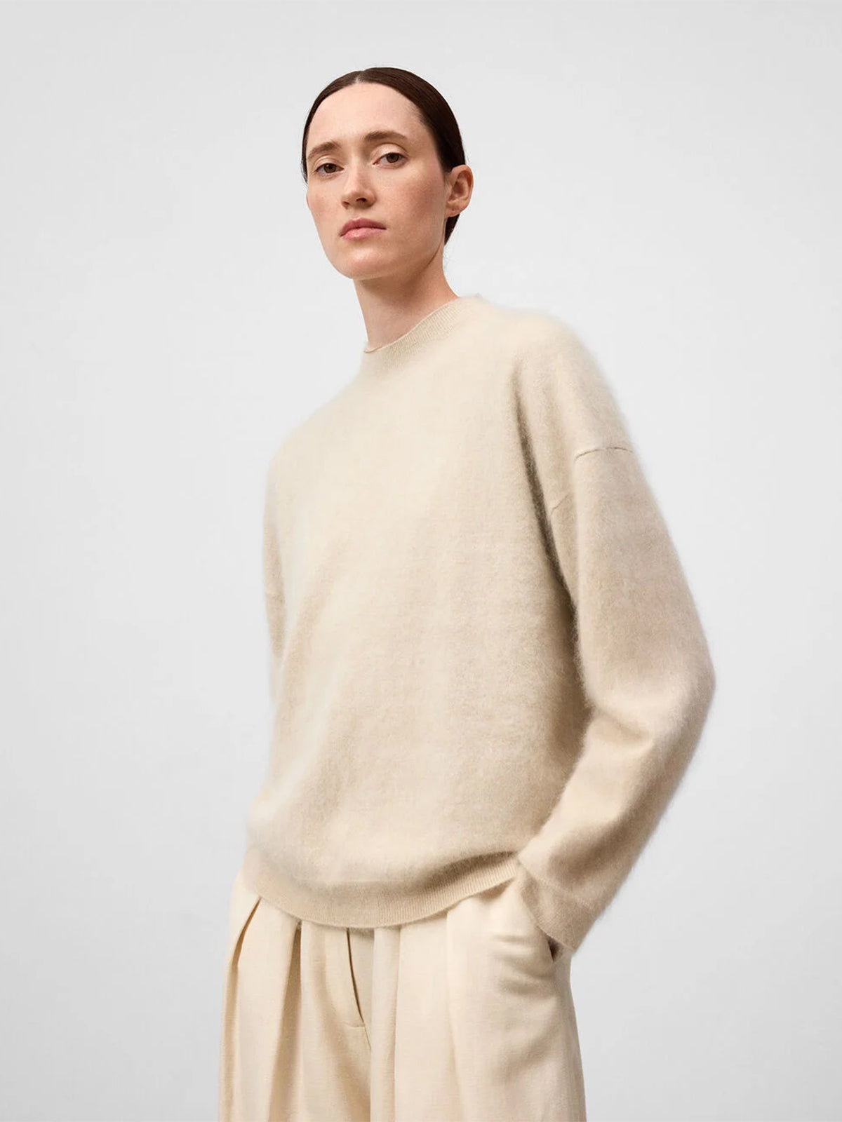 Cashmere Perkins Collar Sweater
