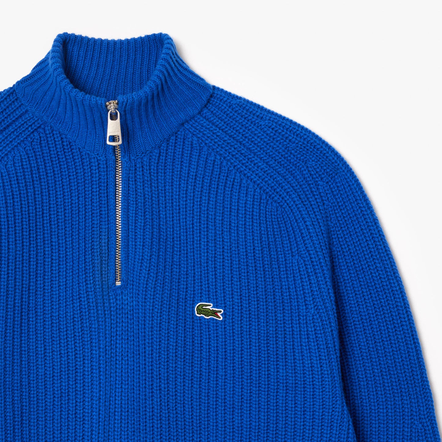 Zip-knit Sweater - Blue