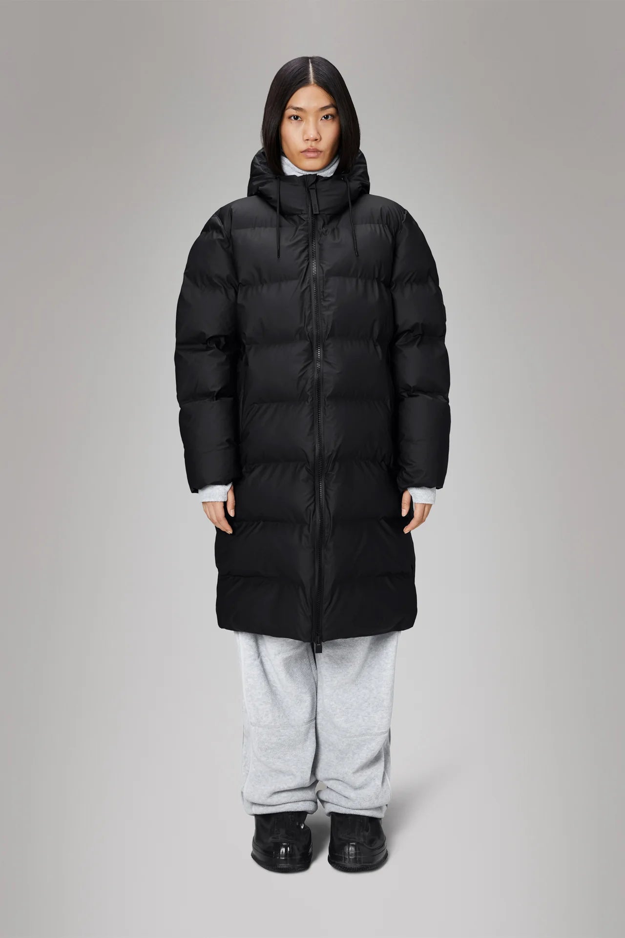 Alta Longer Puffer Jacket W3T4 - Black