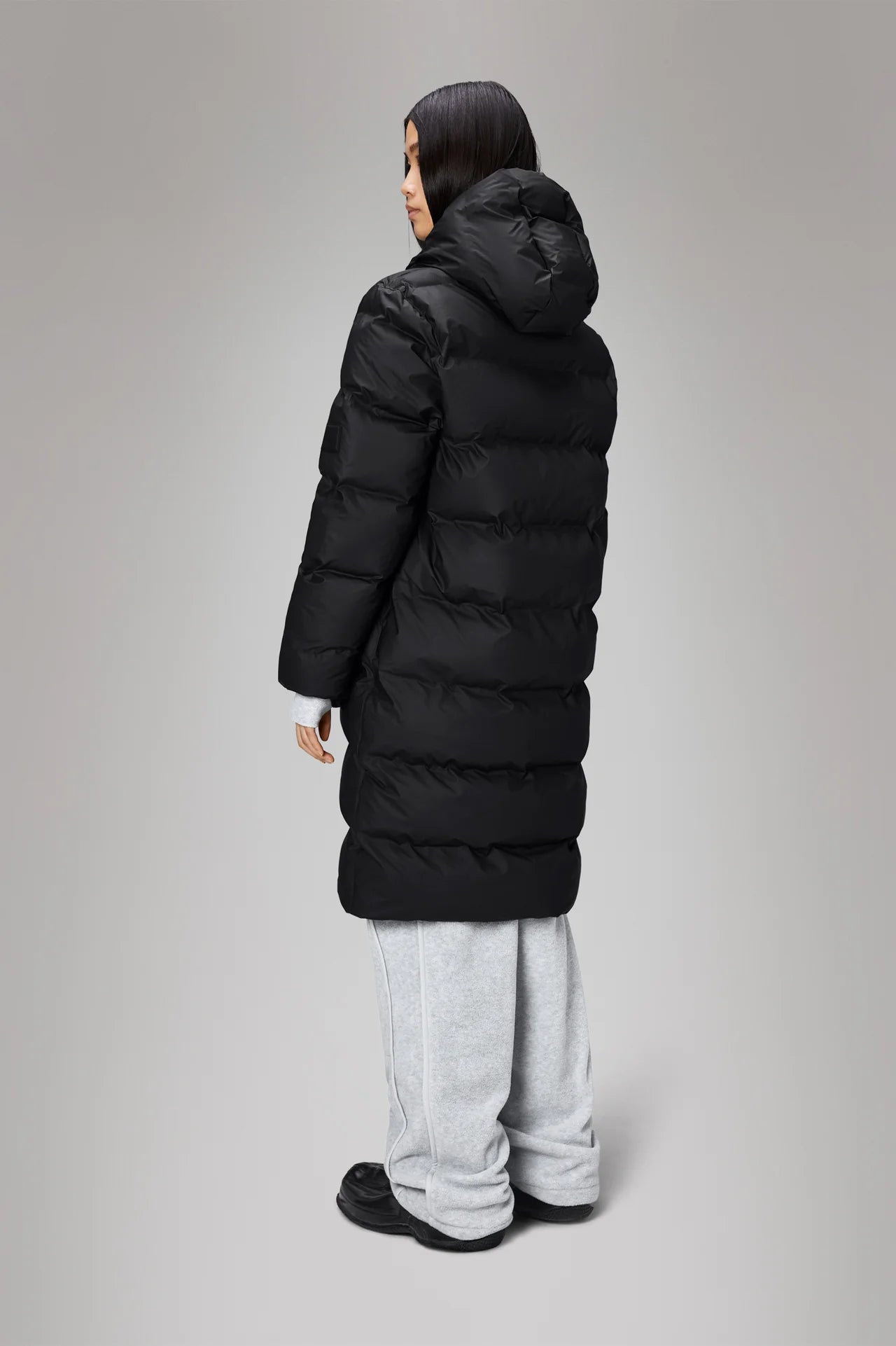 Alta Longer Puffer Jacket W3T4 - Black