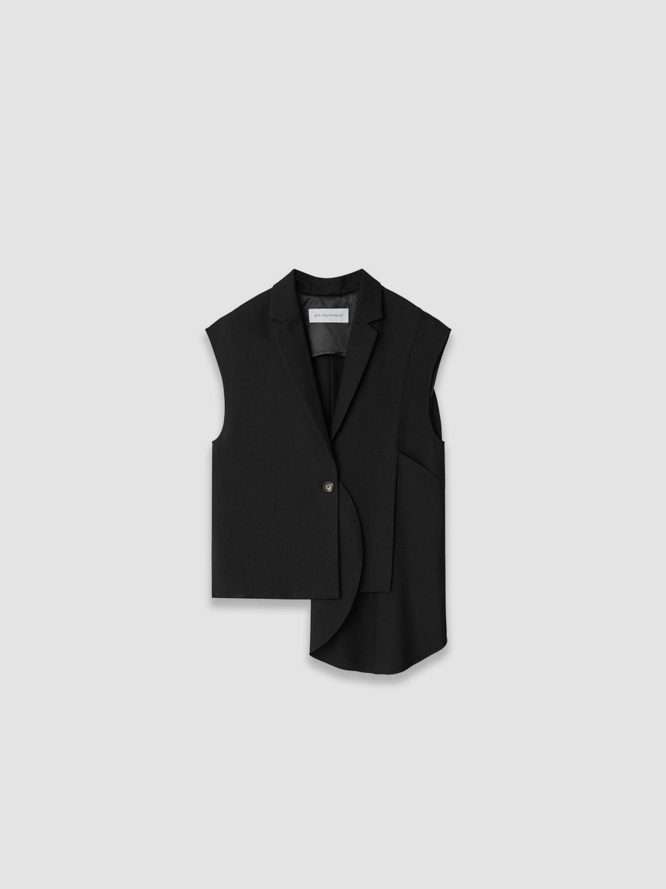 Asymmetrical Vest - Black