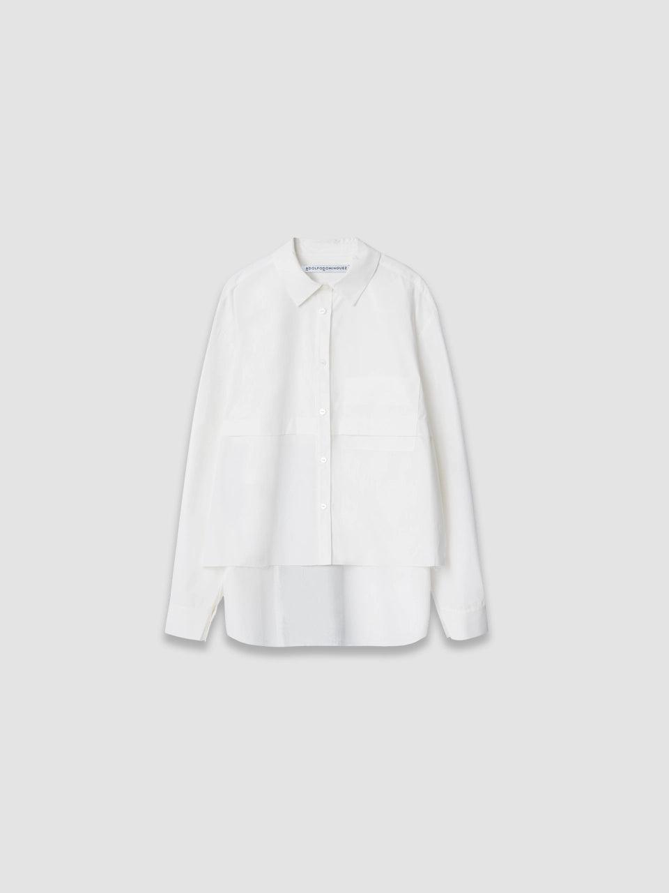 Asymmetrical Shirt - Offwhite - ect.studio