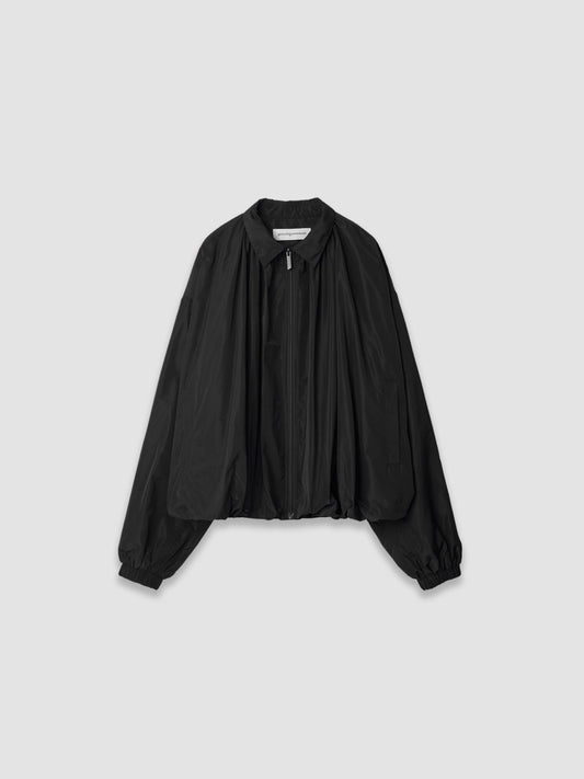 Veste bomber à encolure froncée