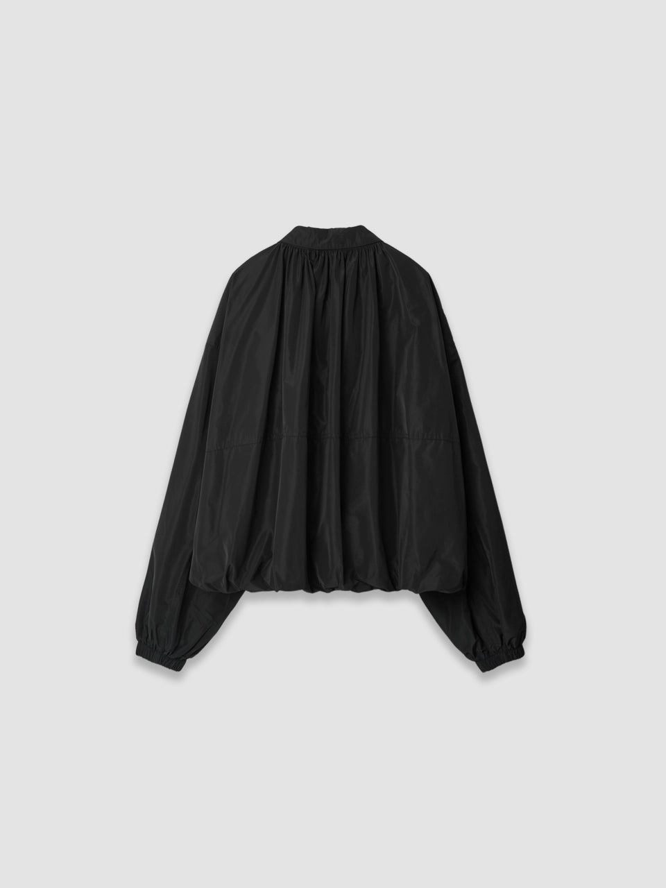 Gathered Neckline Bomber Jacket