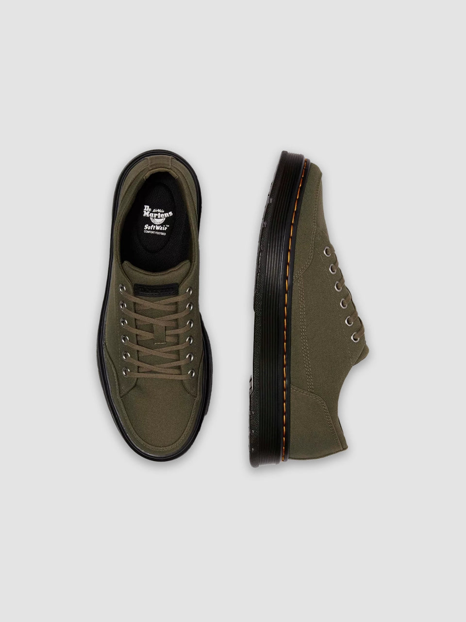 Brookline 6 Eye - DMs Olive Canvas