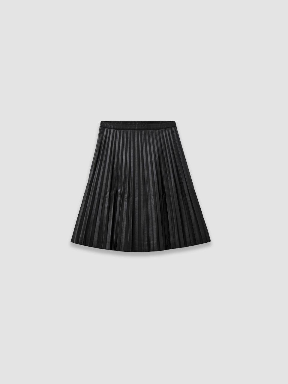 Brooklyn Plissé Skirt - Black - ect.studio