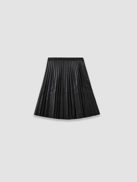 Brooklyn Plissé Skirt - Black - ect.studio