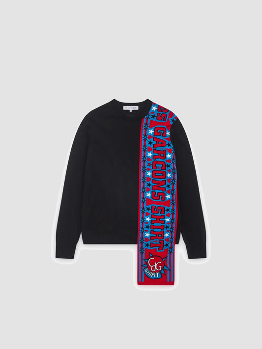 CDG SHIRT - Football Scarf Knitted Sweater