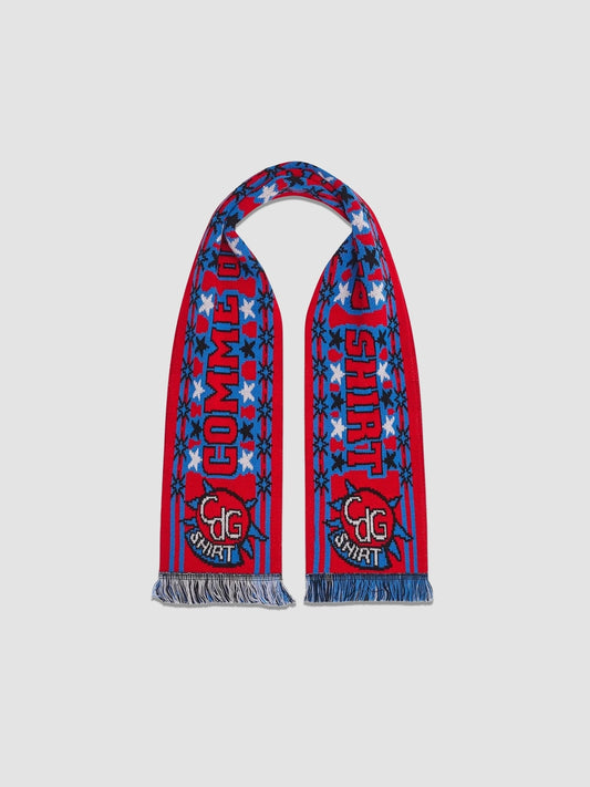 CDG SHIRT Knitted Soccer Scarf