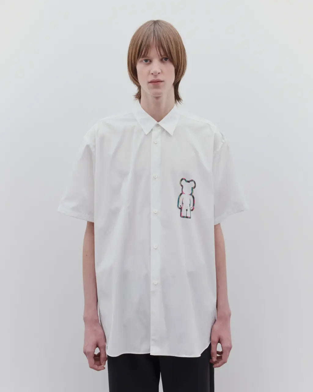 Be@rbrick Men's Oversized Short S/S Shirt - White