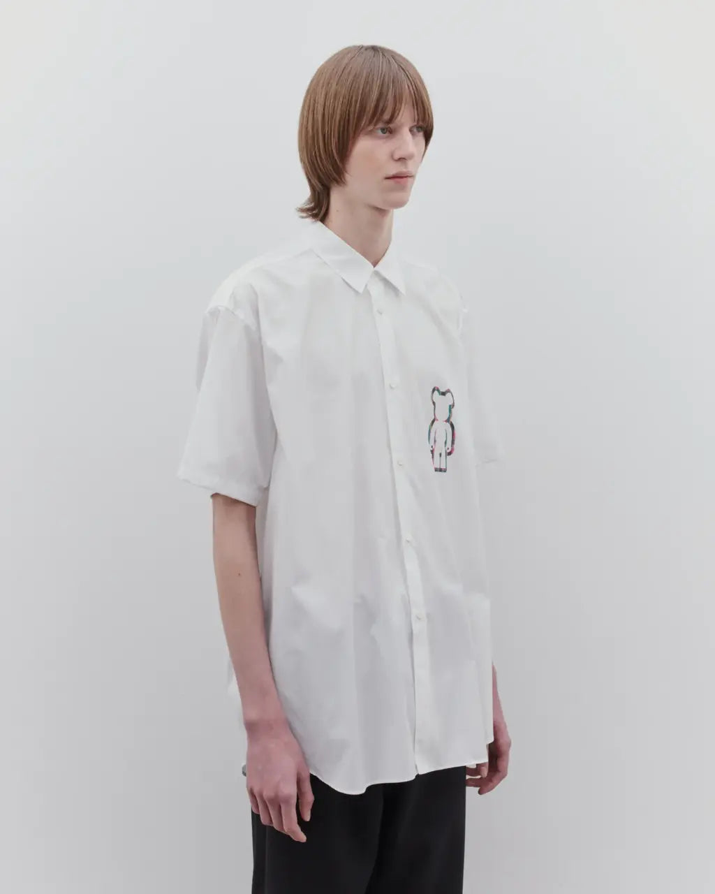 Be@rbrick Men's Oversized Short S/S Shirt - White