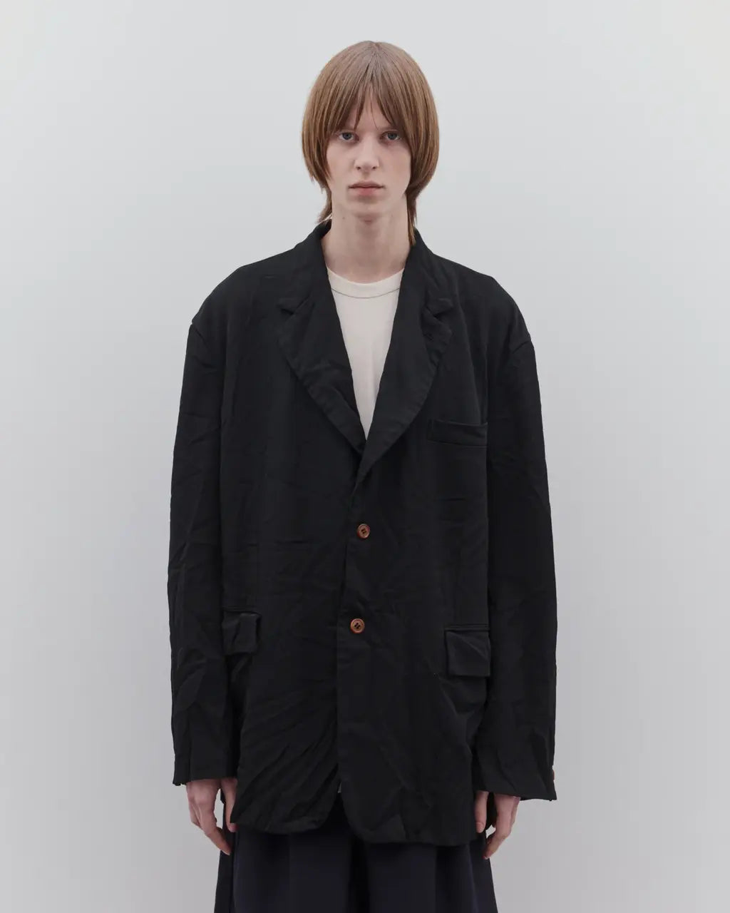 Men's Oversized Woven Jacket - Black