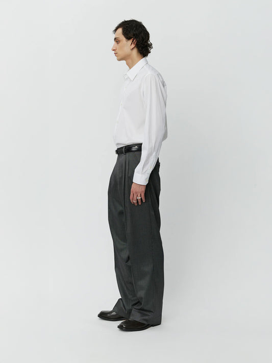 Classic Trousers - Fine Silver Stripe