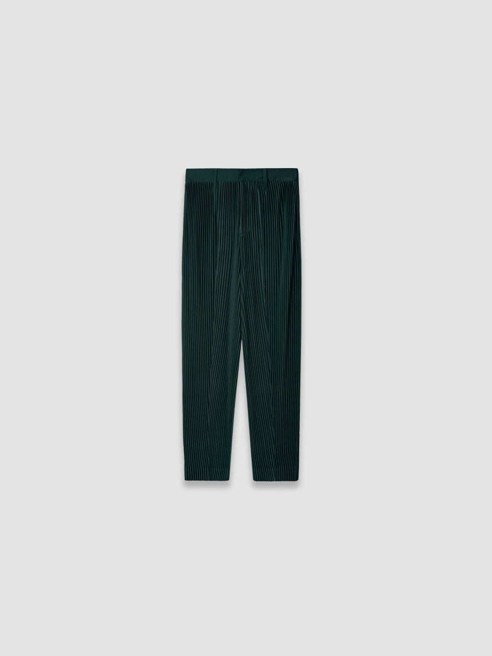 Pantalon froissé élastique - Vert bouteille