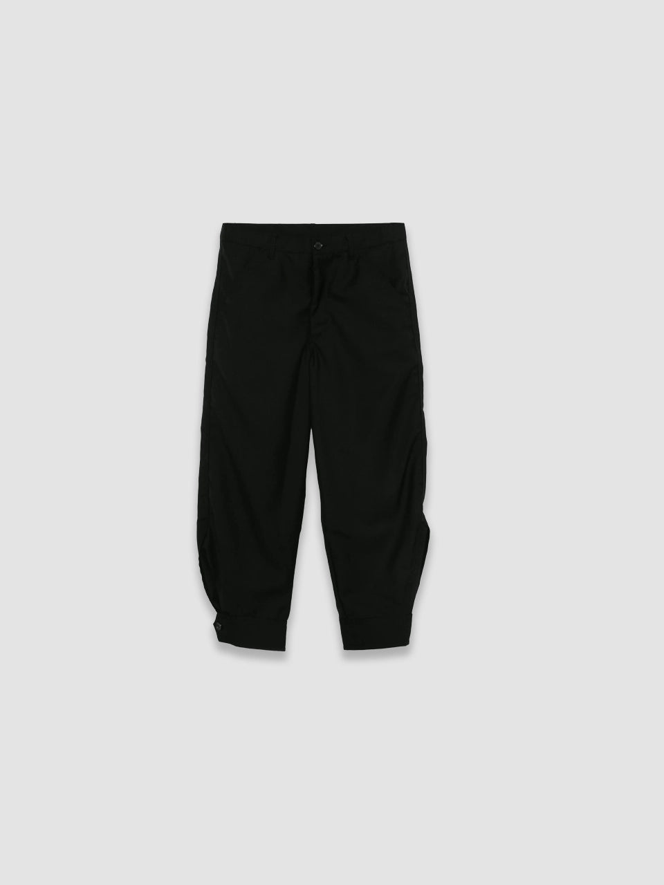 Cropped Wool Pants - Black