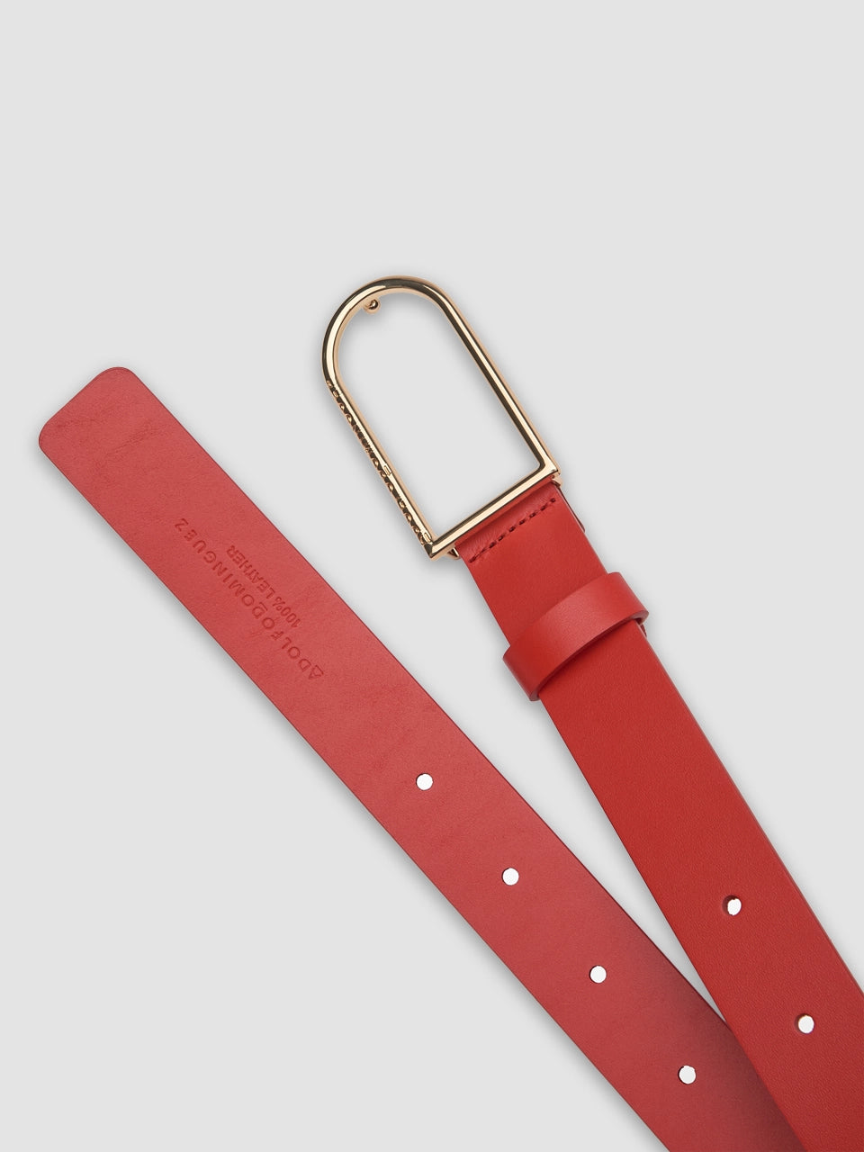 D Clip Belt - Deep Red