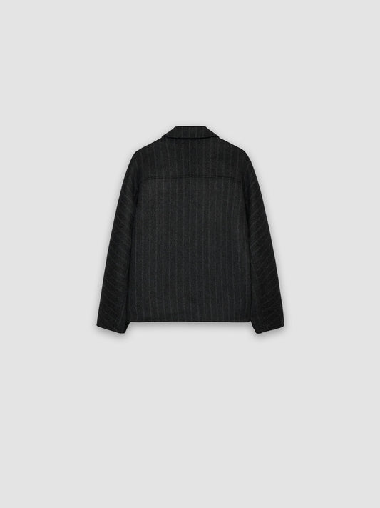 Double-faced Stripe Jacket - Grey Stripe