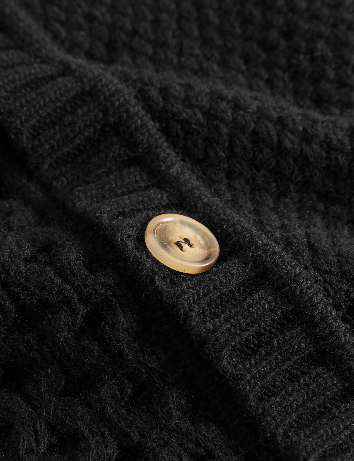 Hybrid Cable Cardigan - Black - ect.studio