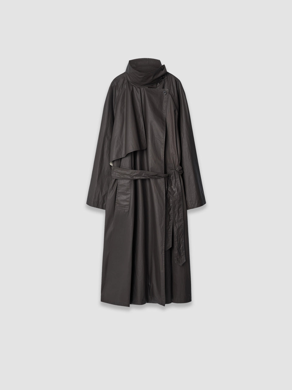 Trench-coat à col montant - Marron