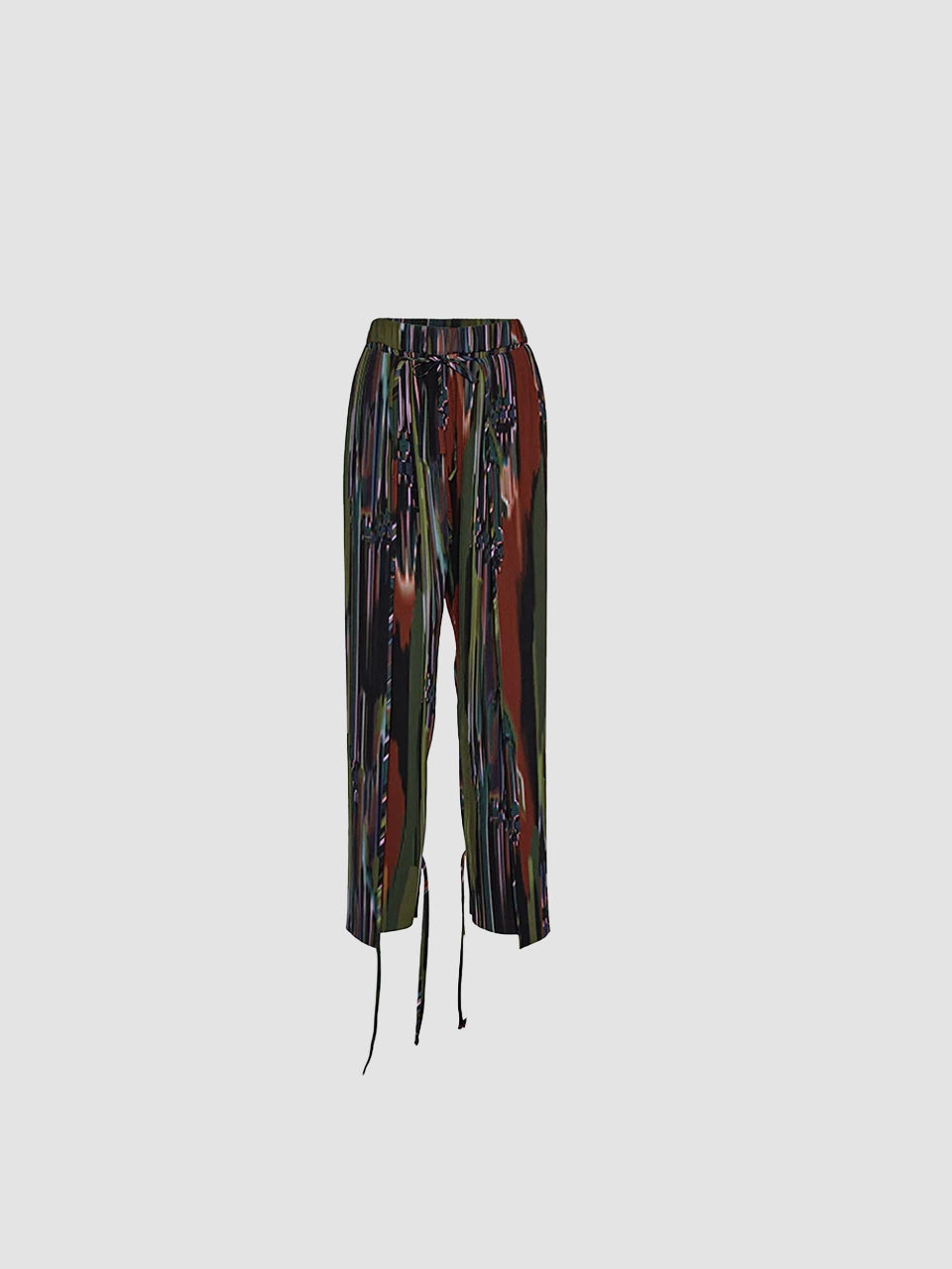 Knight Plisse Pants - Dark Tetris Drips