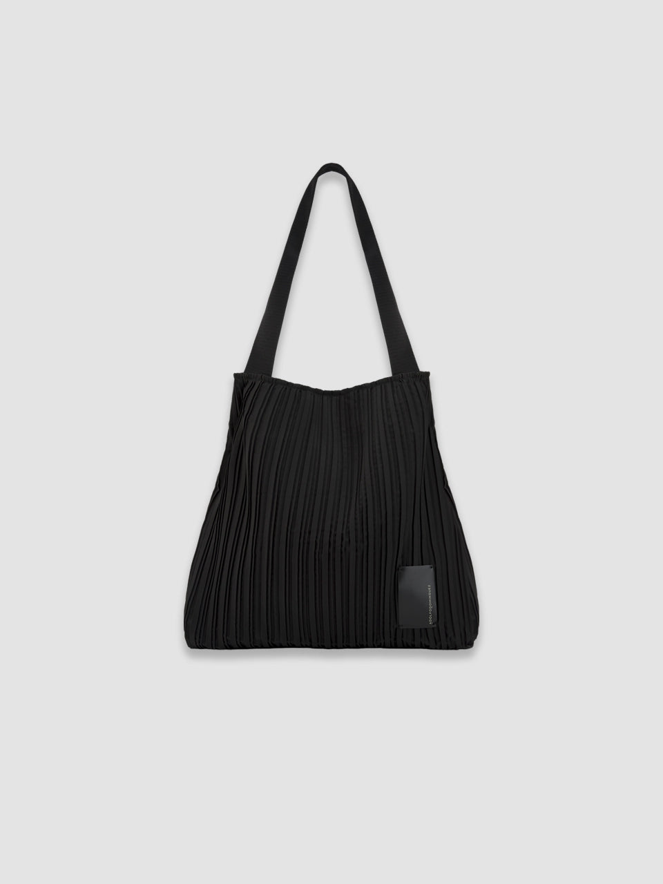 Large Crinkle Shopper Bag - Black