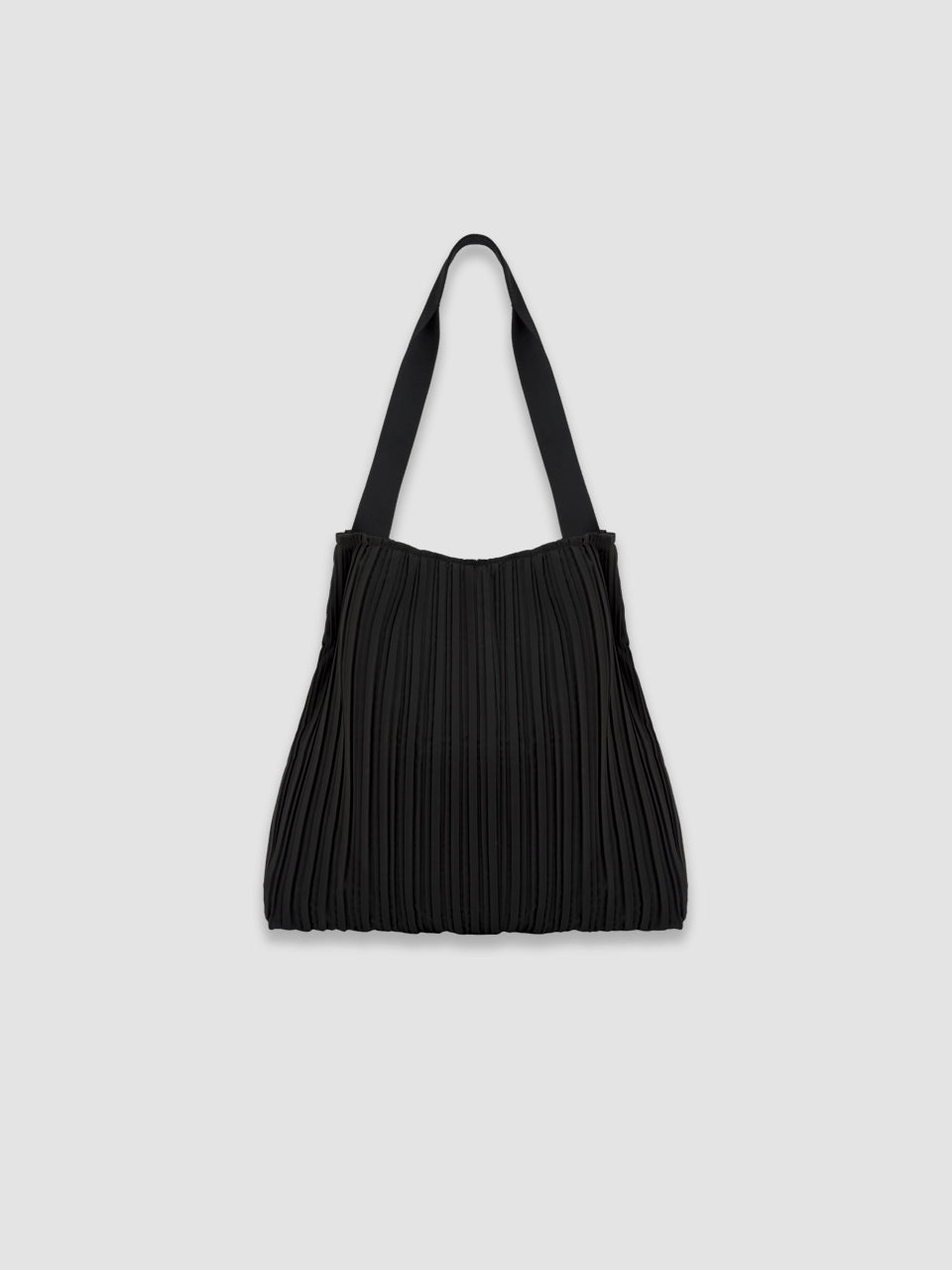 Large Crinkle Shopper Bag - Black