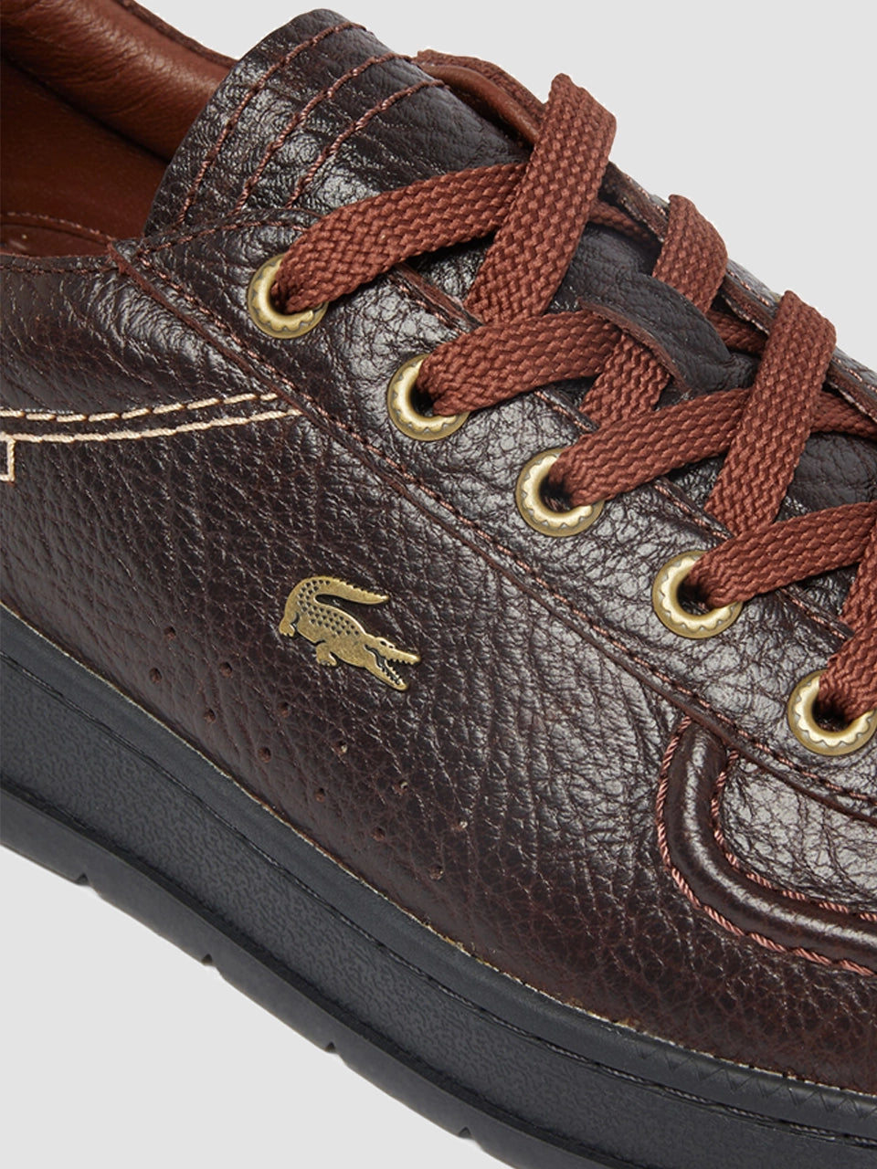 Lacoste Men's Umpire Sneakers - Brown / Dark Brown at e.c.t. studio Lacoste Men's Umpire Sneakers - Brown / Dark Brown at e.c.t. studio