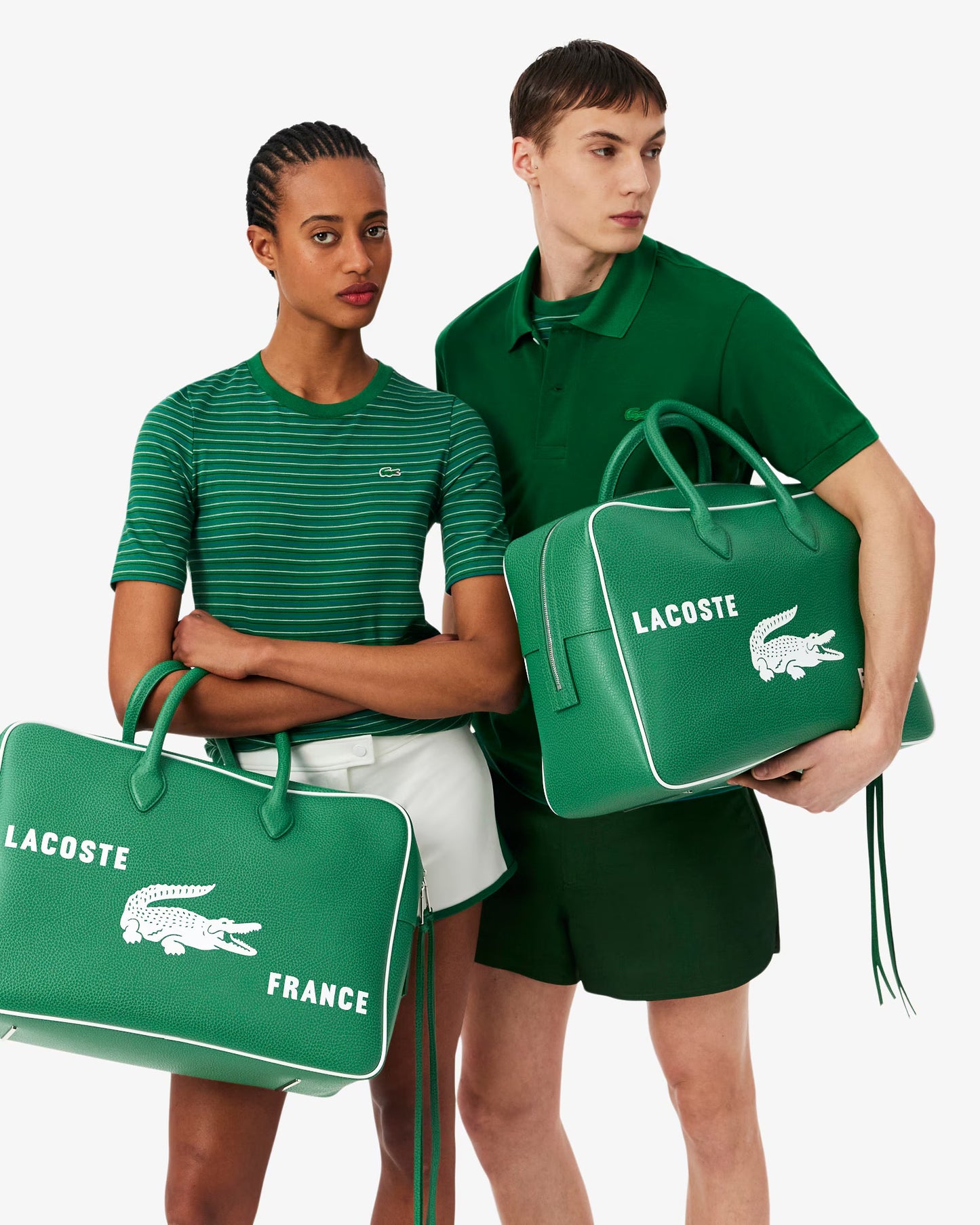 Runway Printed Large Leather Sportsbag