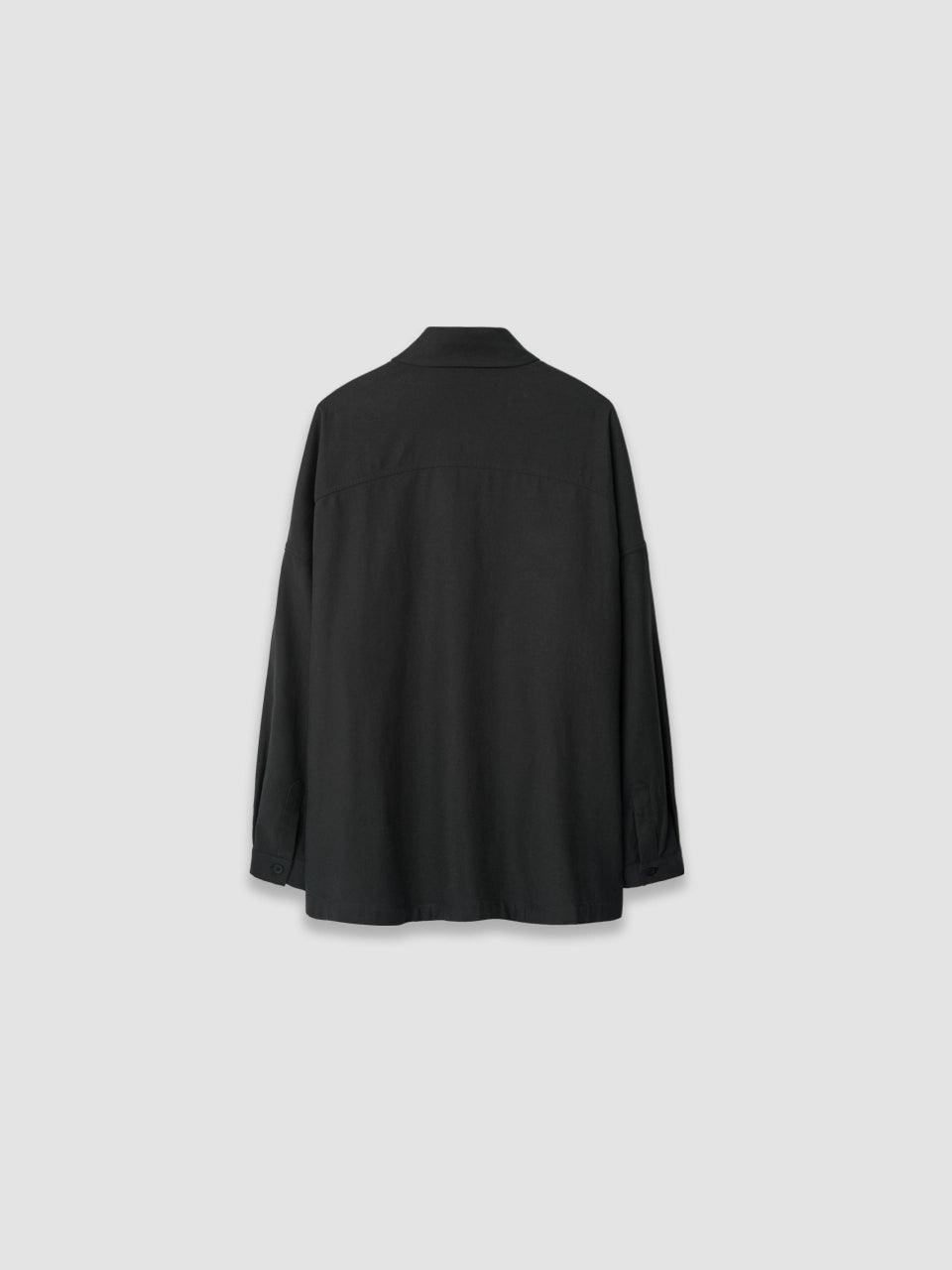 Oversized Overshirt - Black - ect.studio