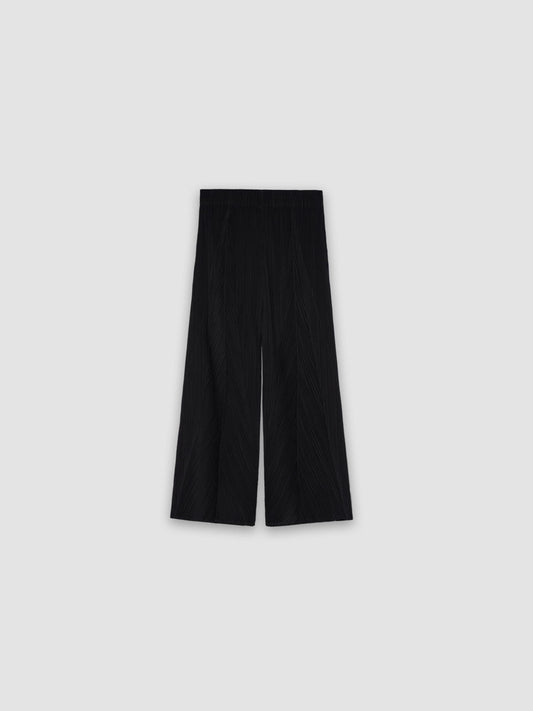 Palazzo Crinkle Pants - Black