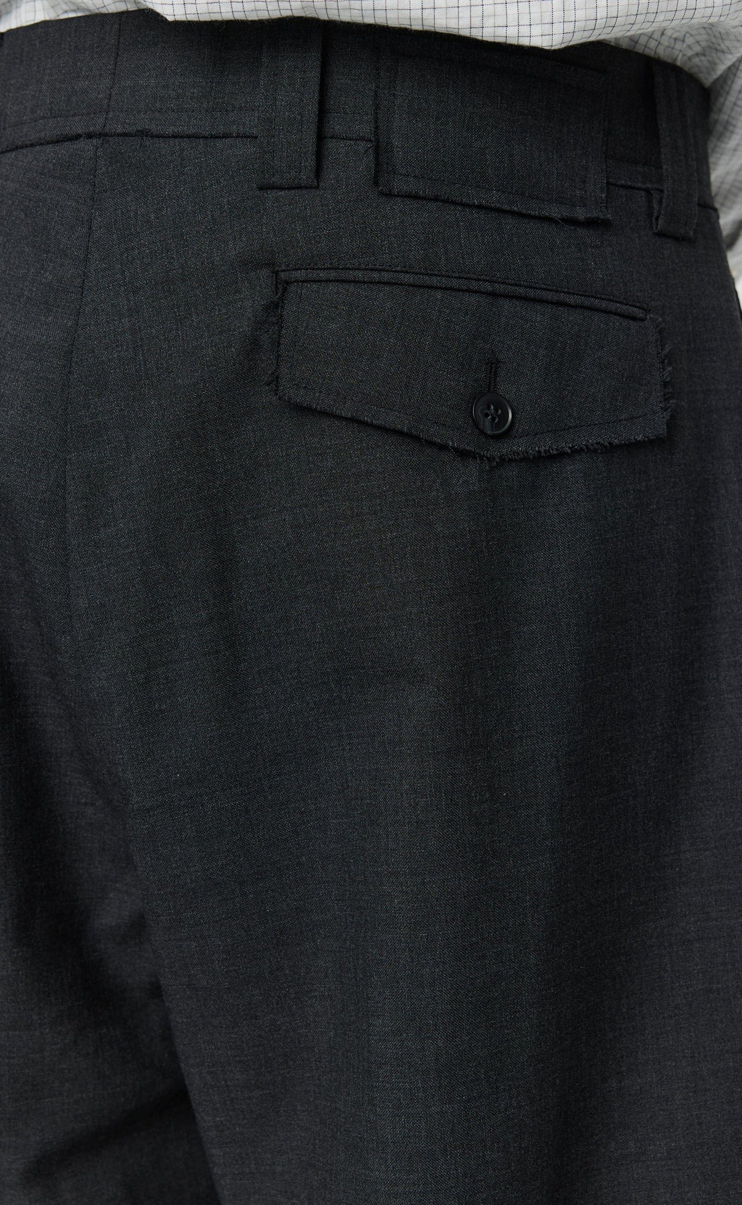 Patch Trousers - Grey Wool