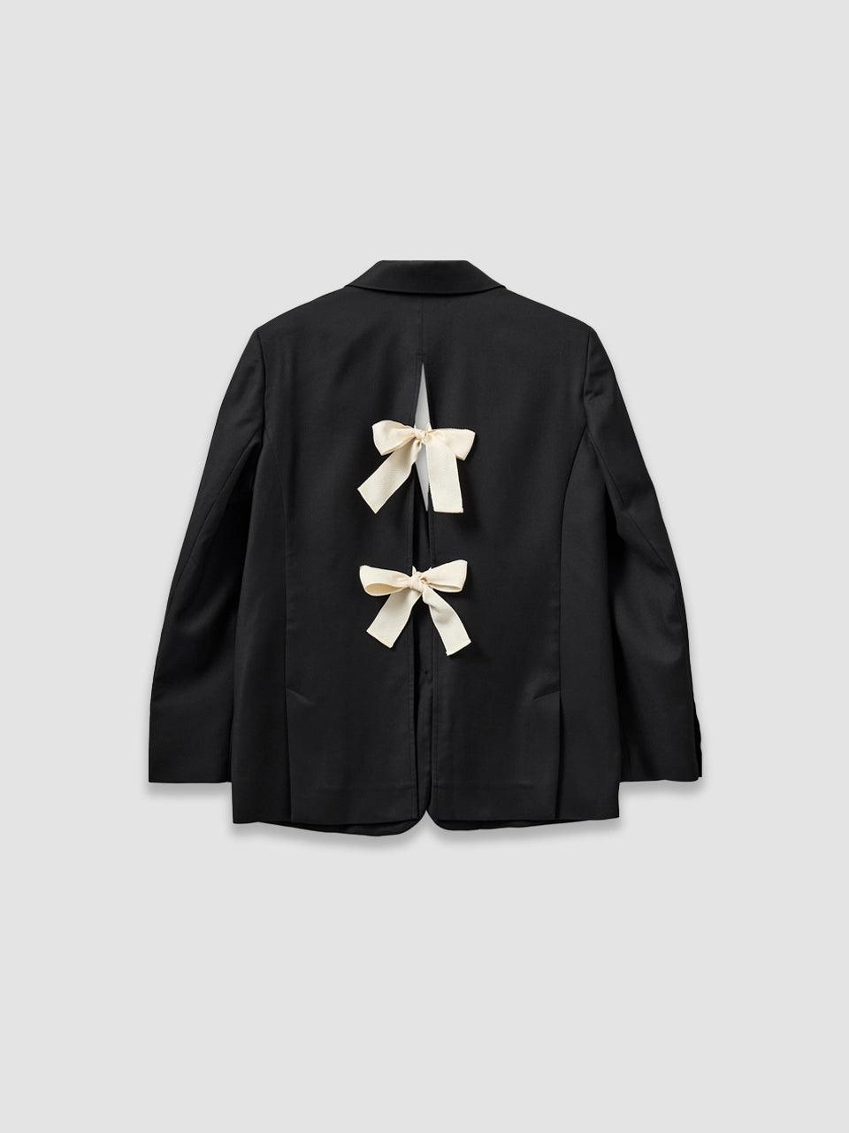 Pluto Bow Blazer - Black - ect.studio