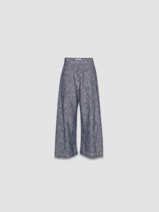 Post Denim Pants - Blue White Blur