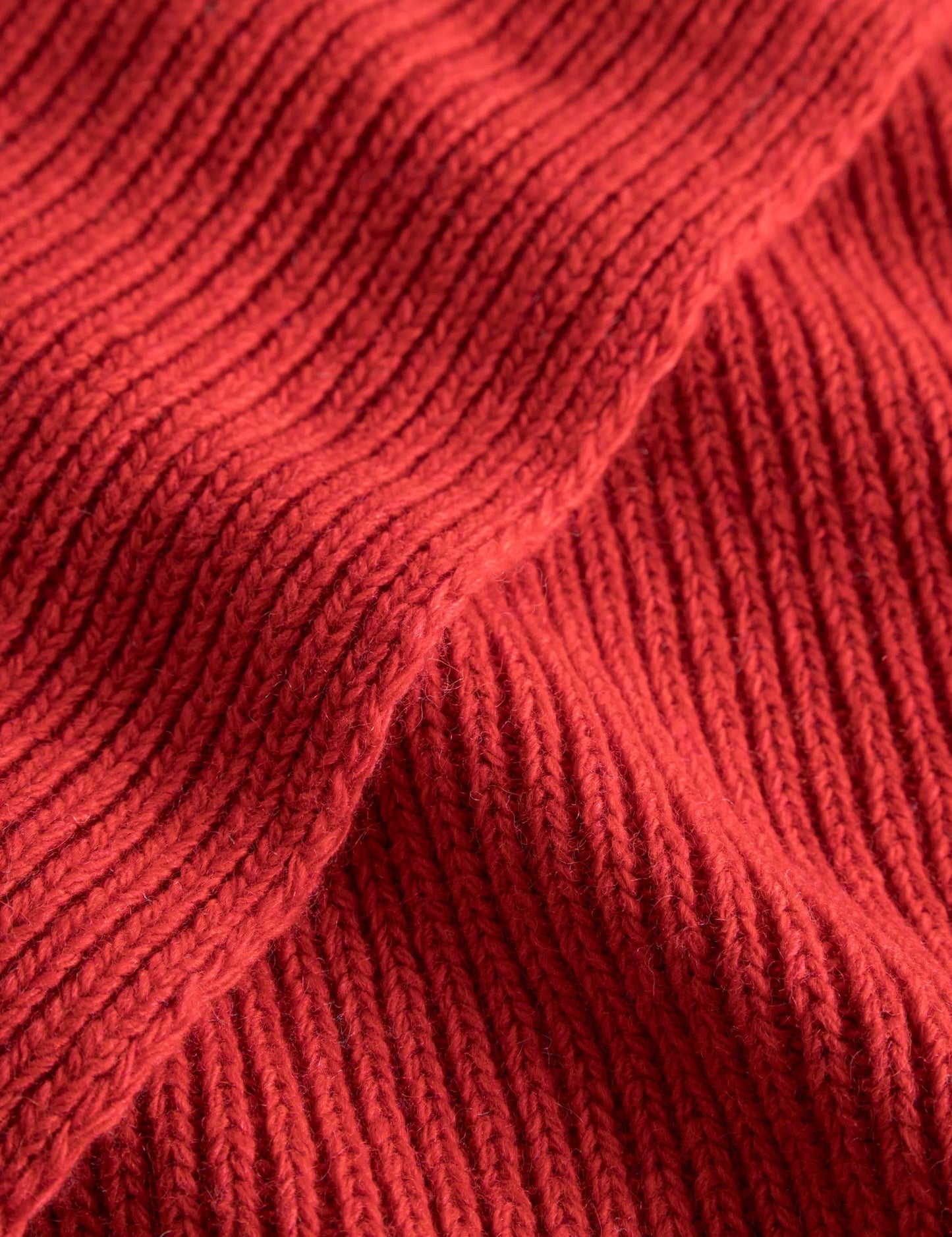 Relax Rib Scarf - Red - ect.studio