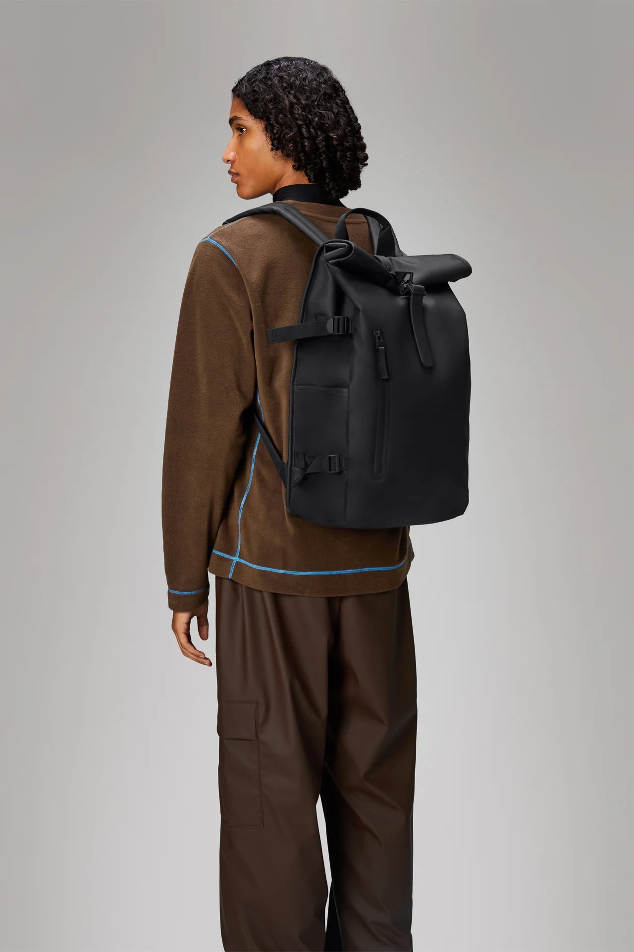 Rolltop Rucksack Large W3 - Black