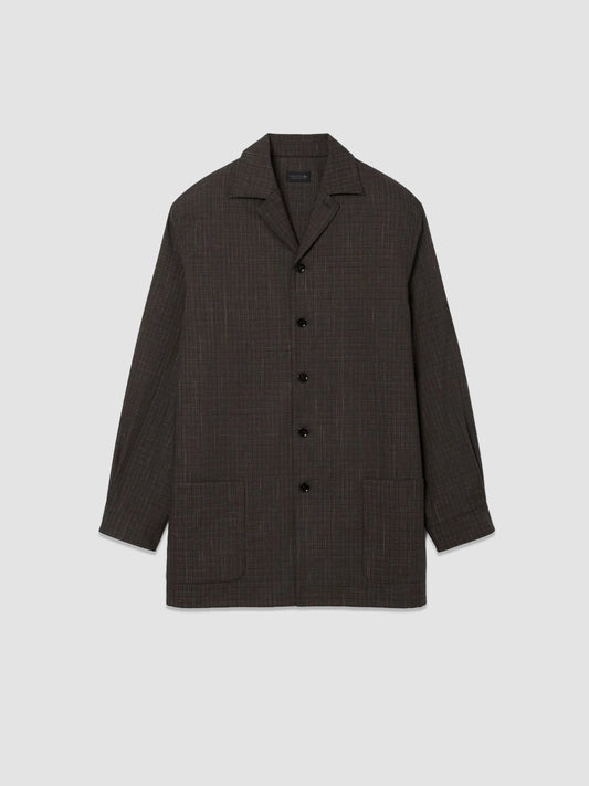 Runway Printed Wool Overshirt