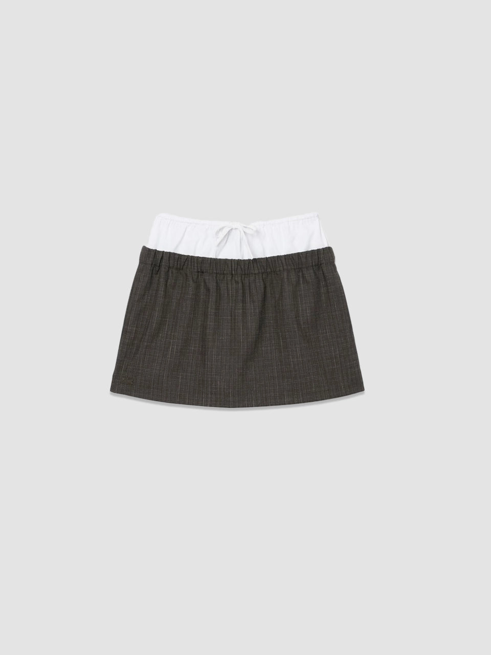 Runway Wool Mini Skirt
