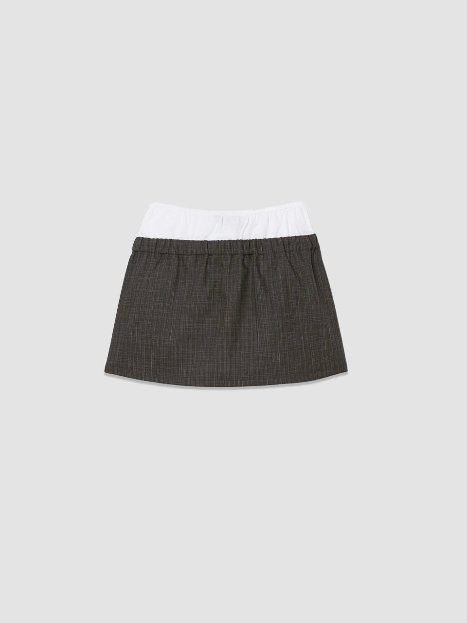 Runway Wool Mini Skirt