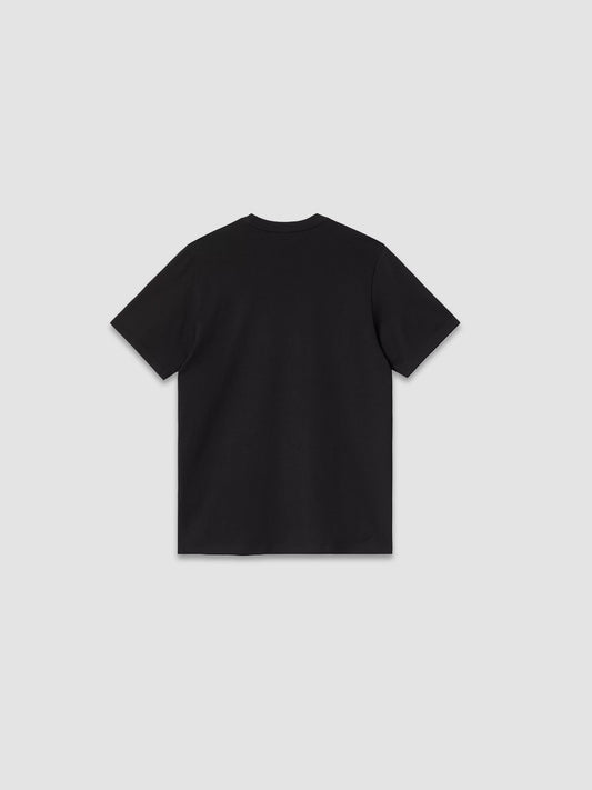 S/S Pocket Heart T-Shirt - Black