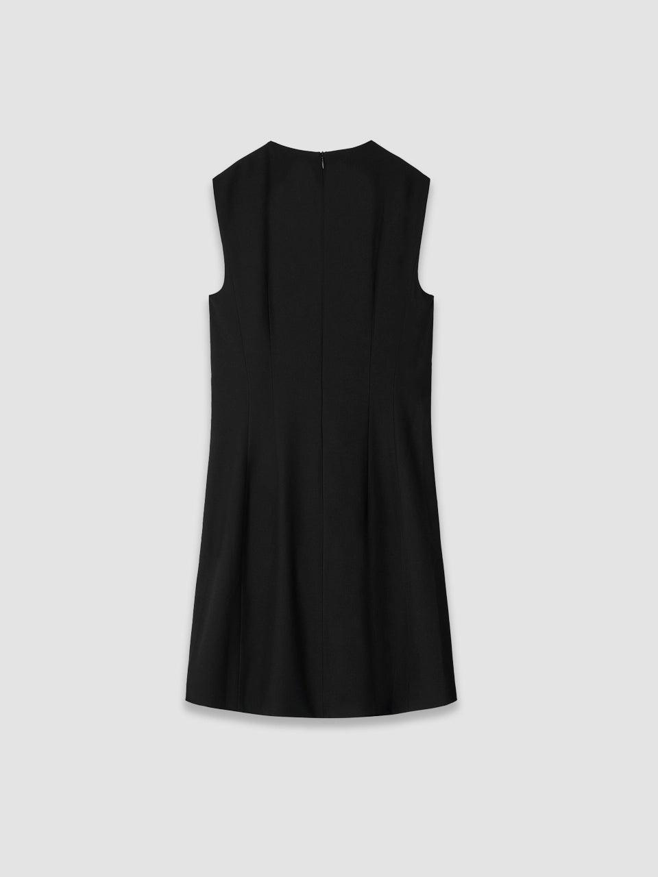 Side Drape Dress - Black - ect.studio