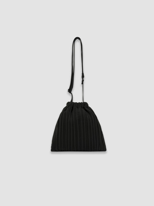 Petit sac à bandoulière froissé - Noir