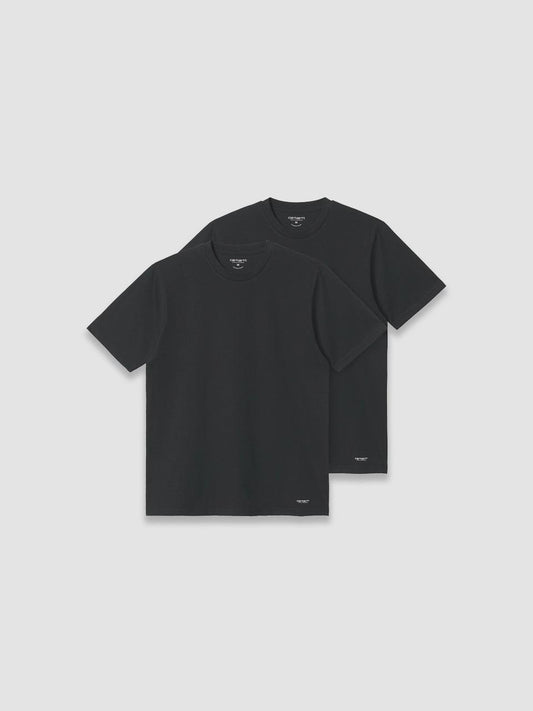 Standard Crew Neck T-shirt - Black + Black - ect.studio