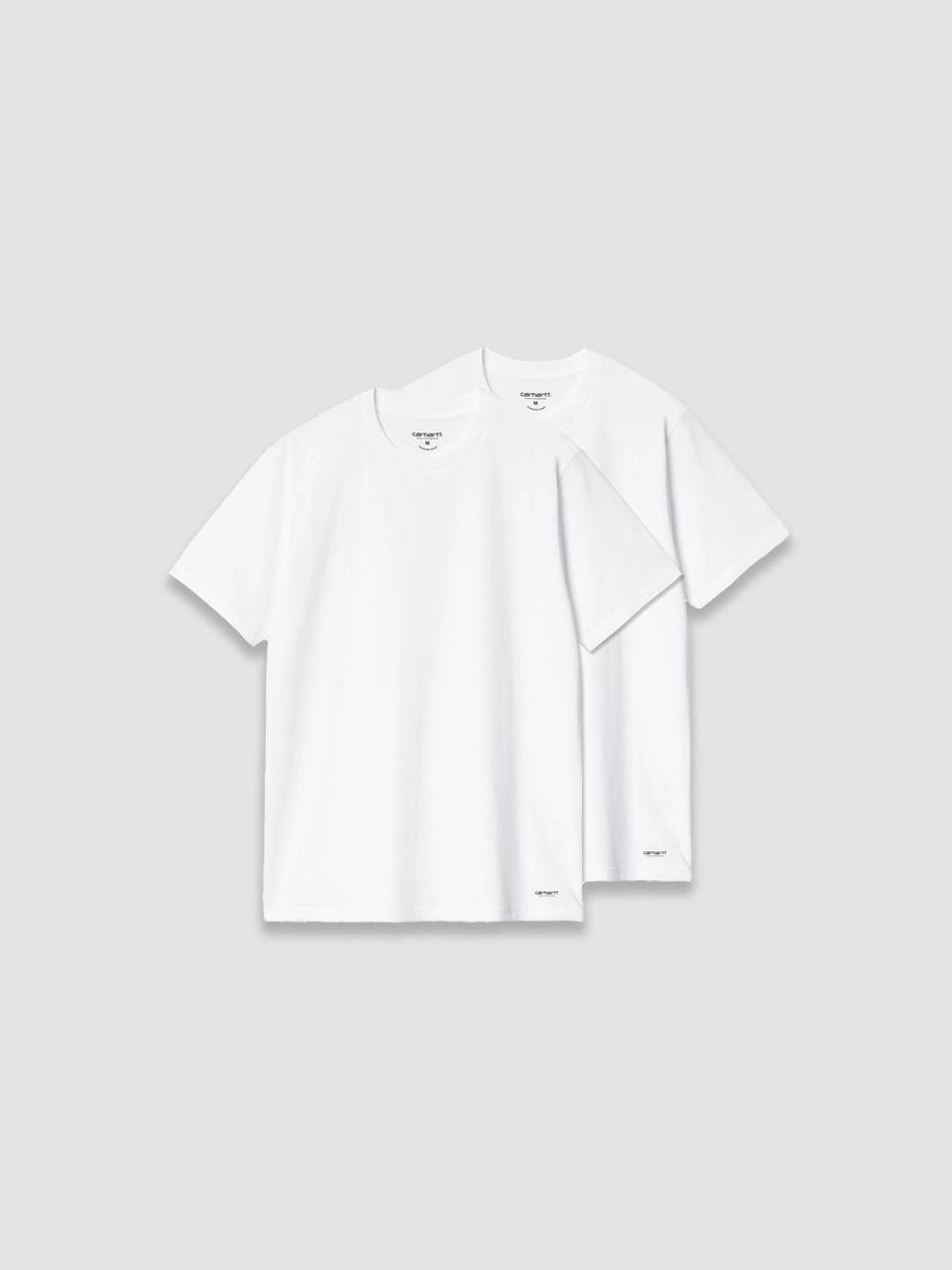 Standard Crew Neck T-shirt - White + White - ect.studio