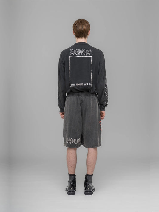 ''Telepresence'' Comfort Shorts - Faded Black