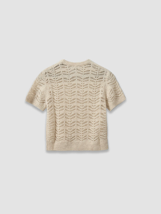 Verbier Pointelle Mini Sweater - Raw