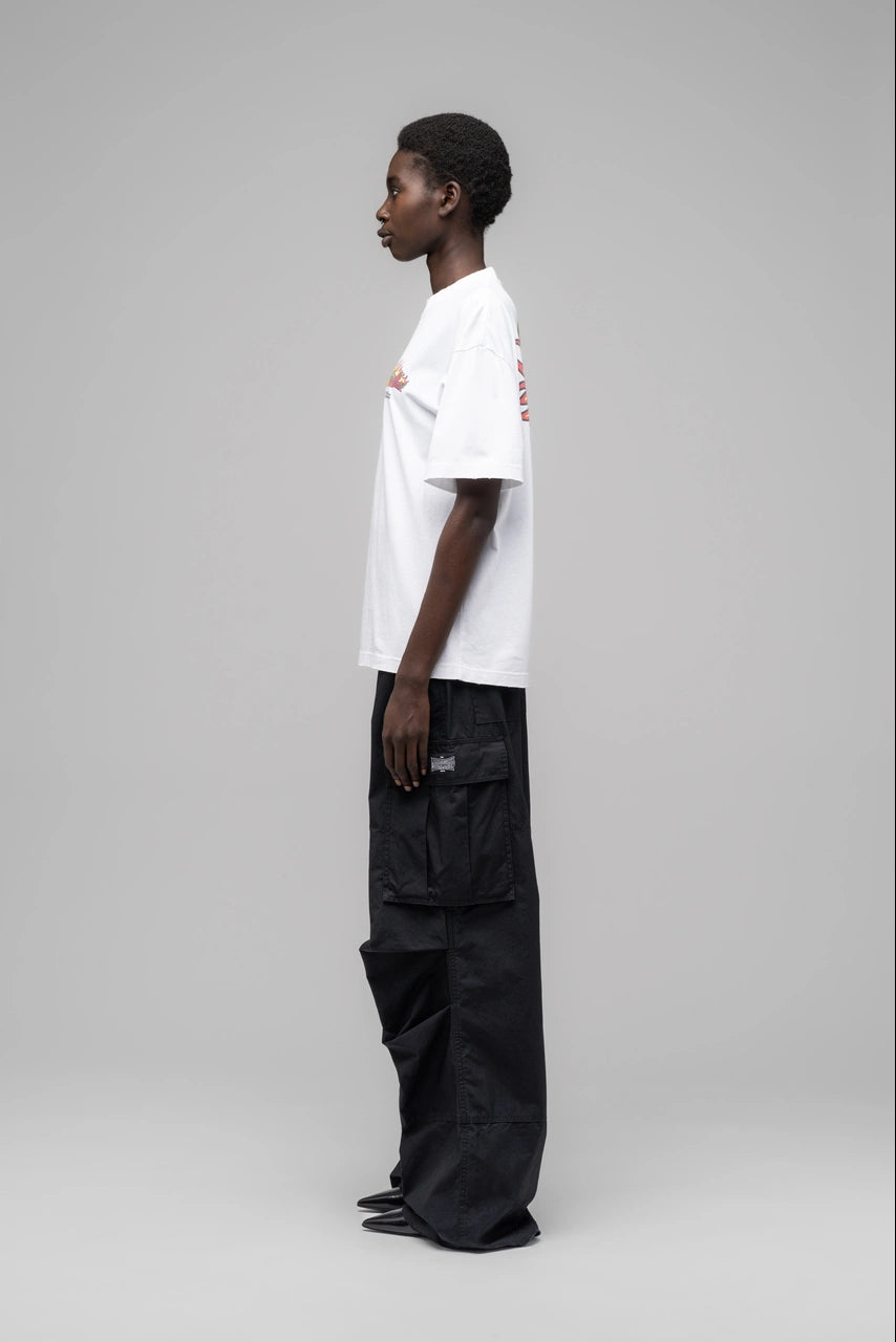 ''OVERTIME'' Cargo Pants - Black