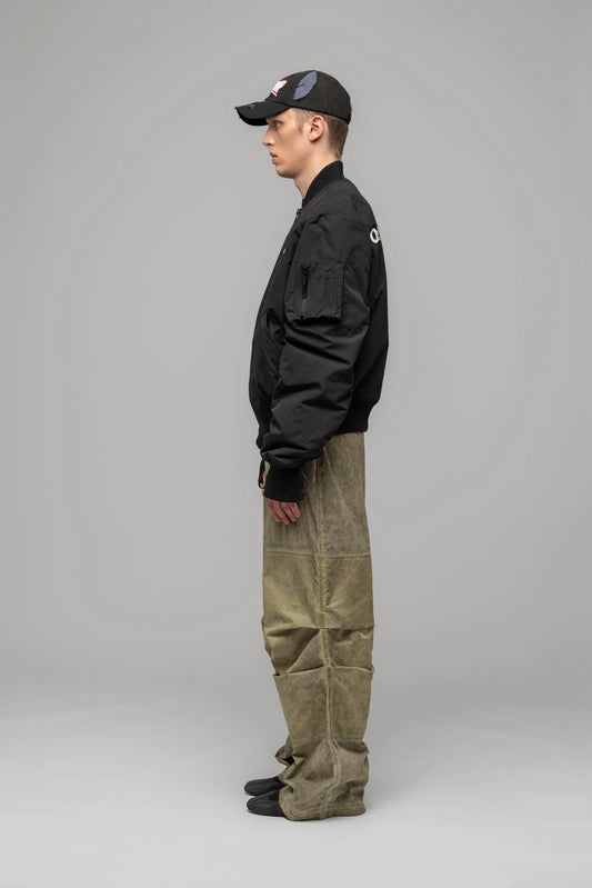 ''NIGHTHAWKS'' Bomber Jacket - Black