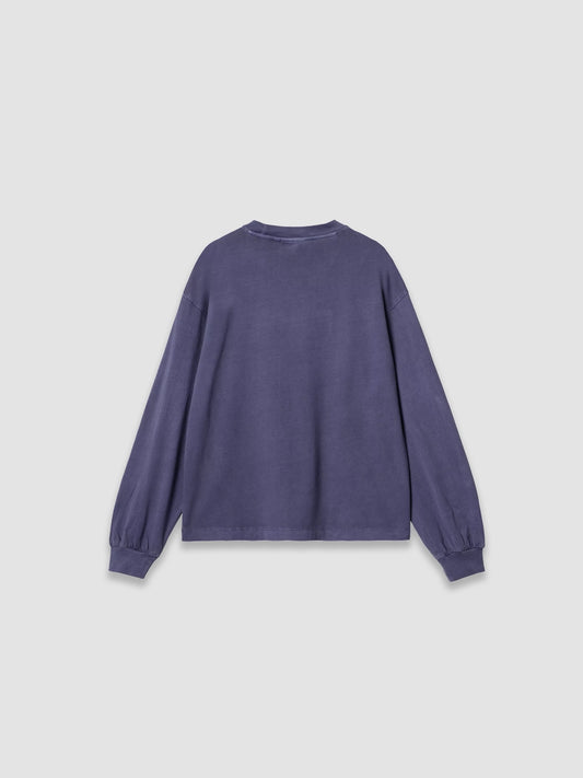 W' L/S Nelson T-Shirt - Aura Garment Dyed