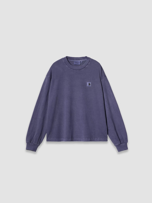 W' L/S Nelson T-Shirt - Aura Garment Dyed