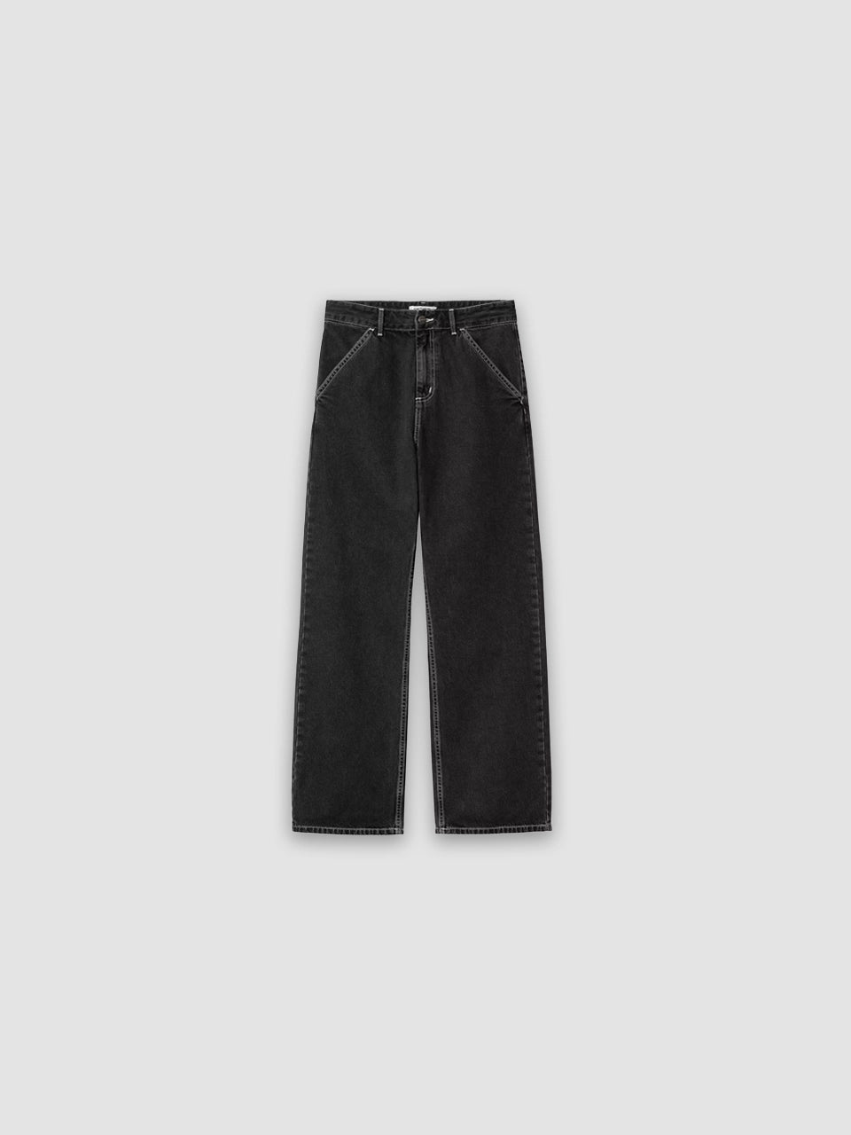 W' Simple Pant - Black Stone Washed